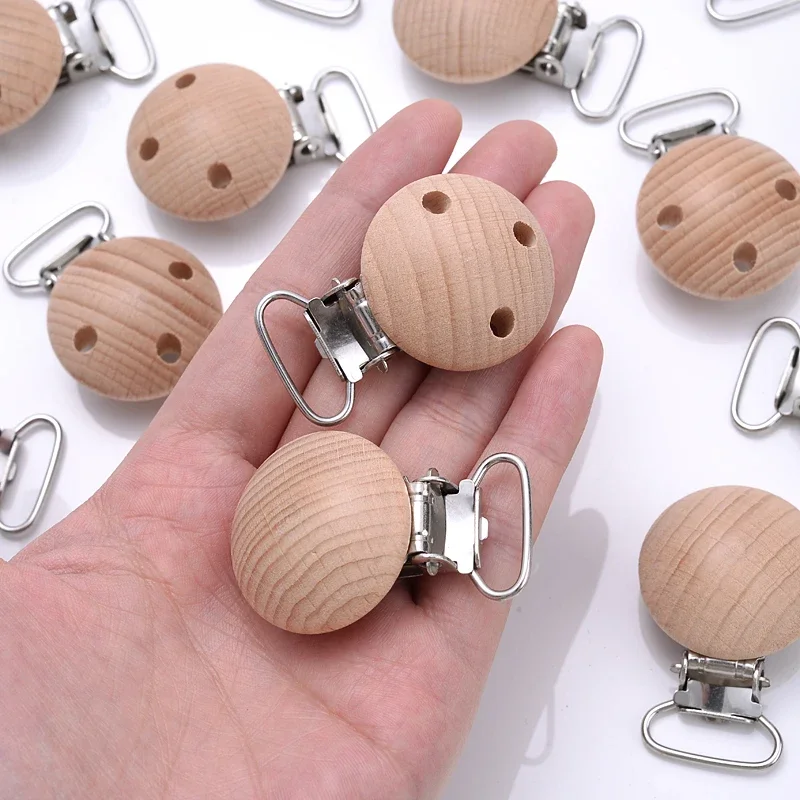 10Pcs Clips 30mm Round Natural - Baby Food Natural ulasan dan harga