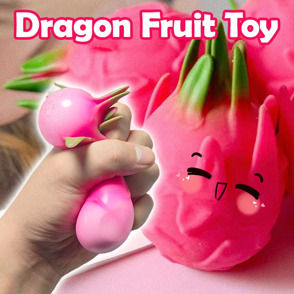Dragon Fruit Squish Ball Gift  - Baby Food Toy ulasan dan harga