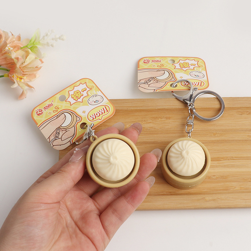 Mini Squishy Dumplings Button  - Baby Food Toy ulasan dan harga