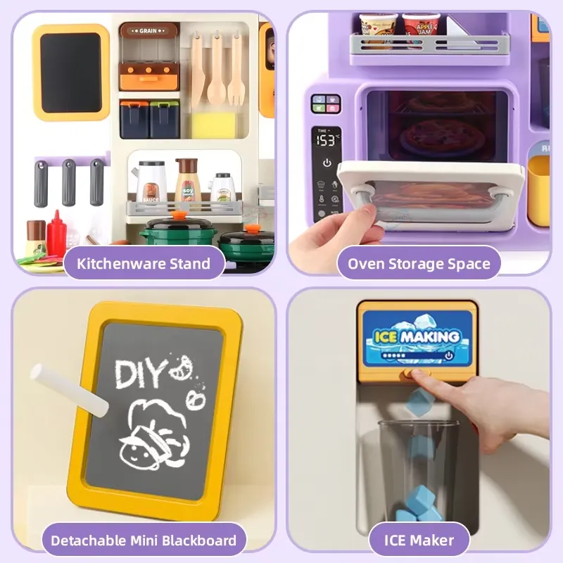 90cm Large Pretend Play Kitche - Baby Food Toy ulasan dan harga