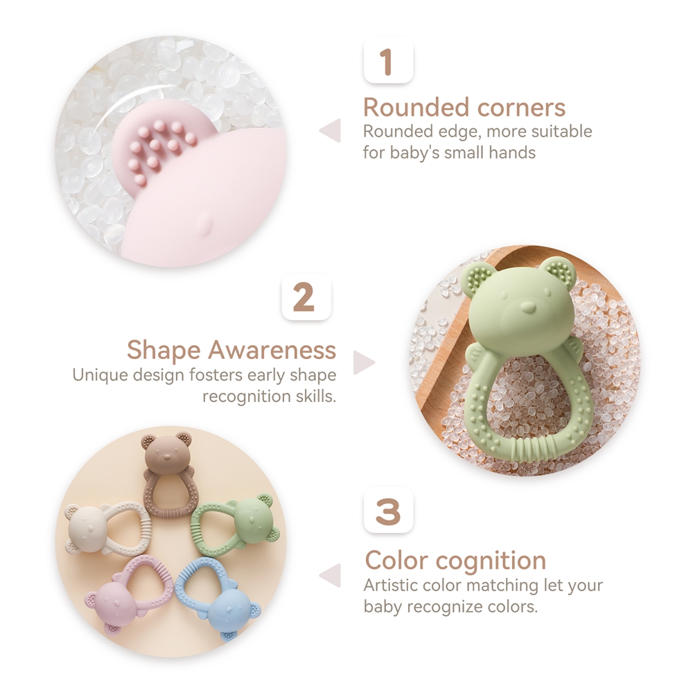 Baby Silicone Teether Bear Han - Baby Food Natural ulasan dan harga