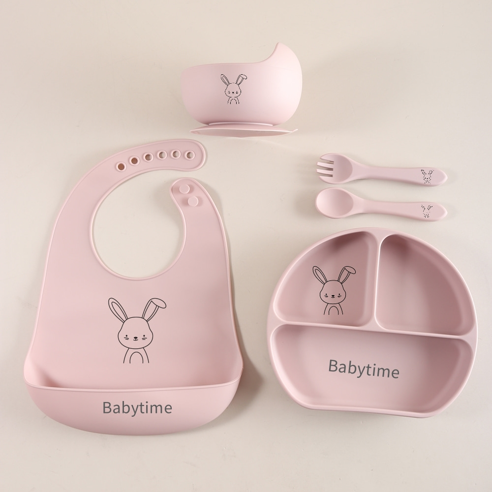 5pcs Bunny Baby Utensils Set,  - Baby Food Weaning ulasan dan harga