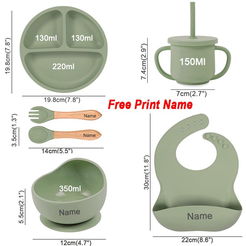6Pcs Baby Feeding Set Free Per - Baby Food Table ulasan dan harga