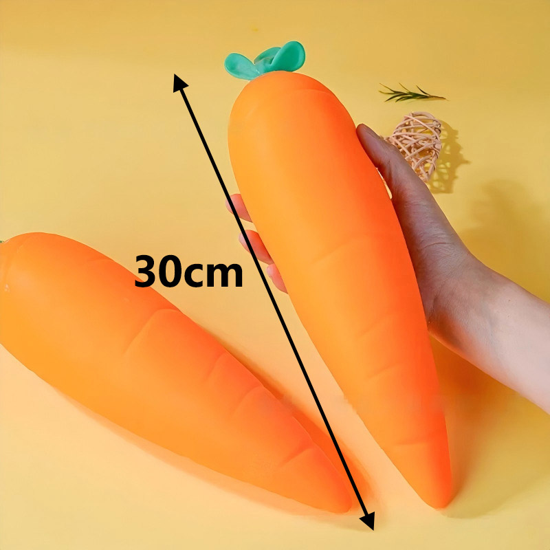 30cm Giant Carrot Squishy Toy  - Baby Food Toy ulasan dan harga