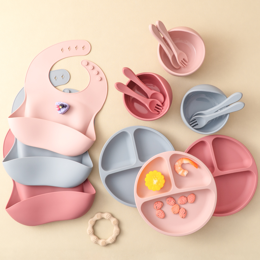 5Pcs Baby Silicone Feeding Set - Baby Food Table ulasan dan harga