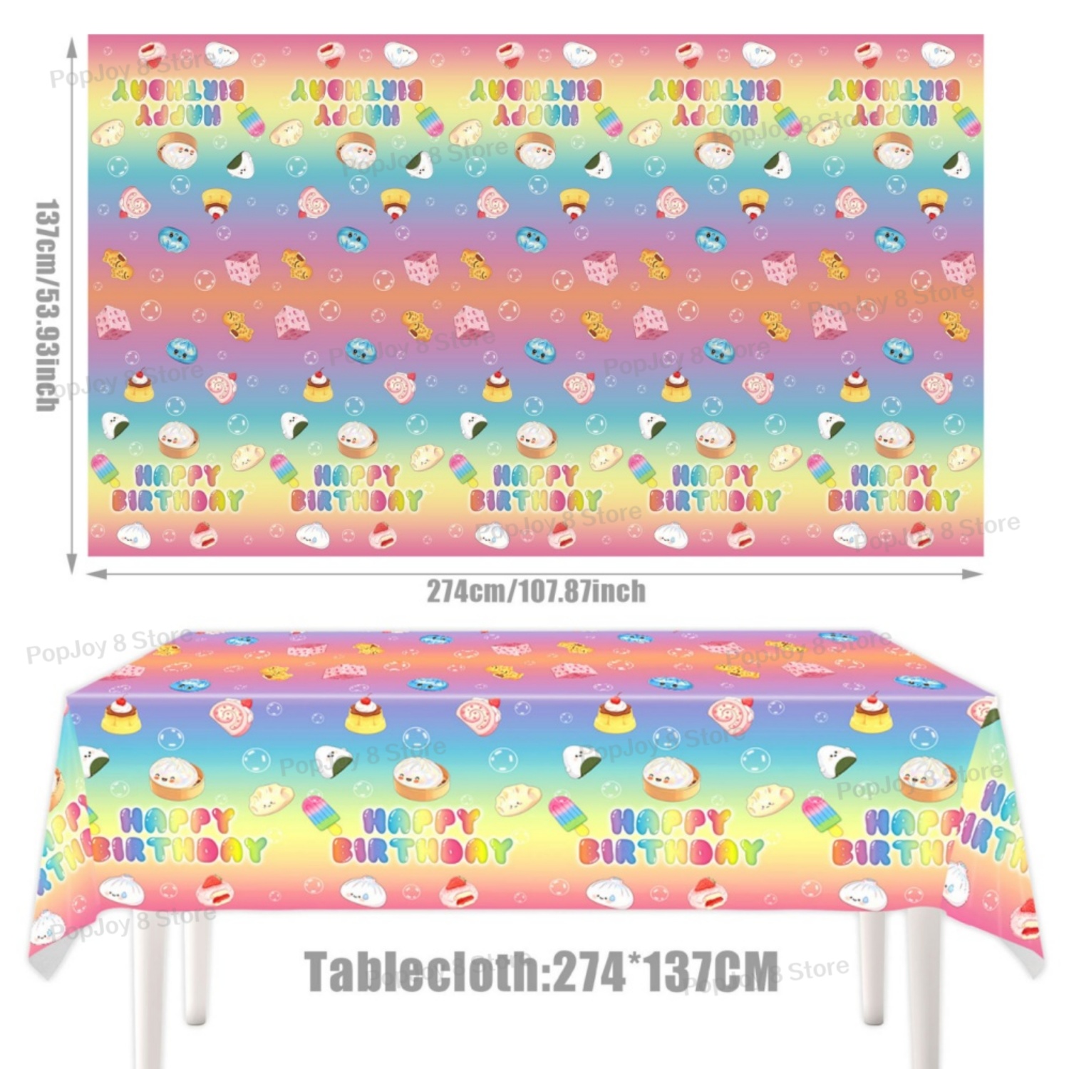 137x274cm Disposable Squishy D - Baby Food Table ulasan dan harga