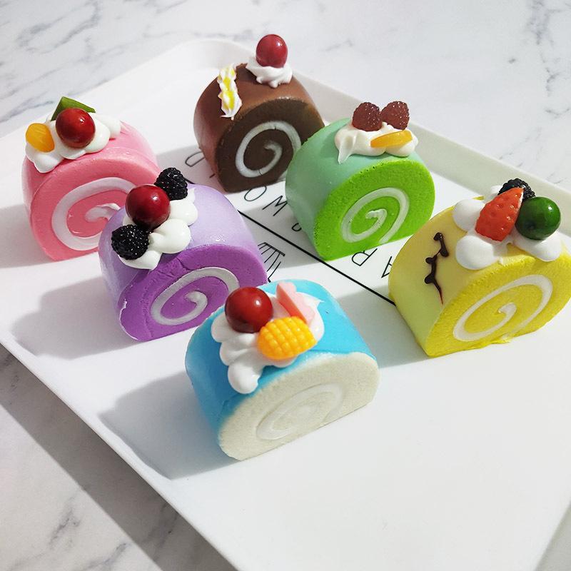 Cute Simulation Egg Roll Cake  - Baby Food Toy ulasan dan harga
