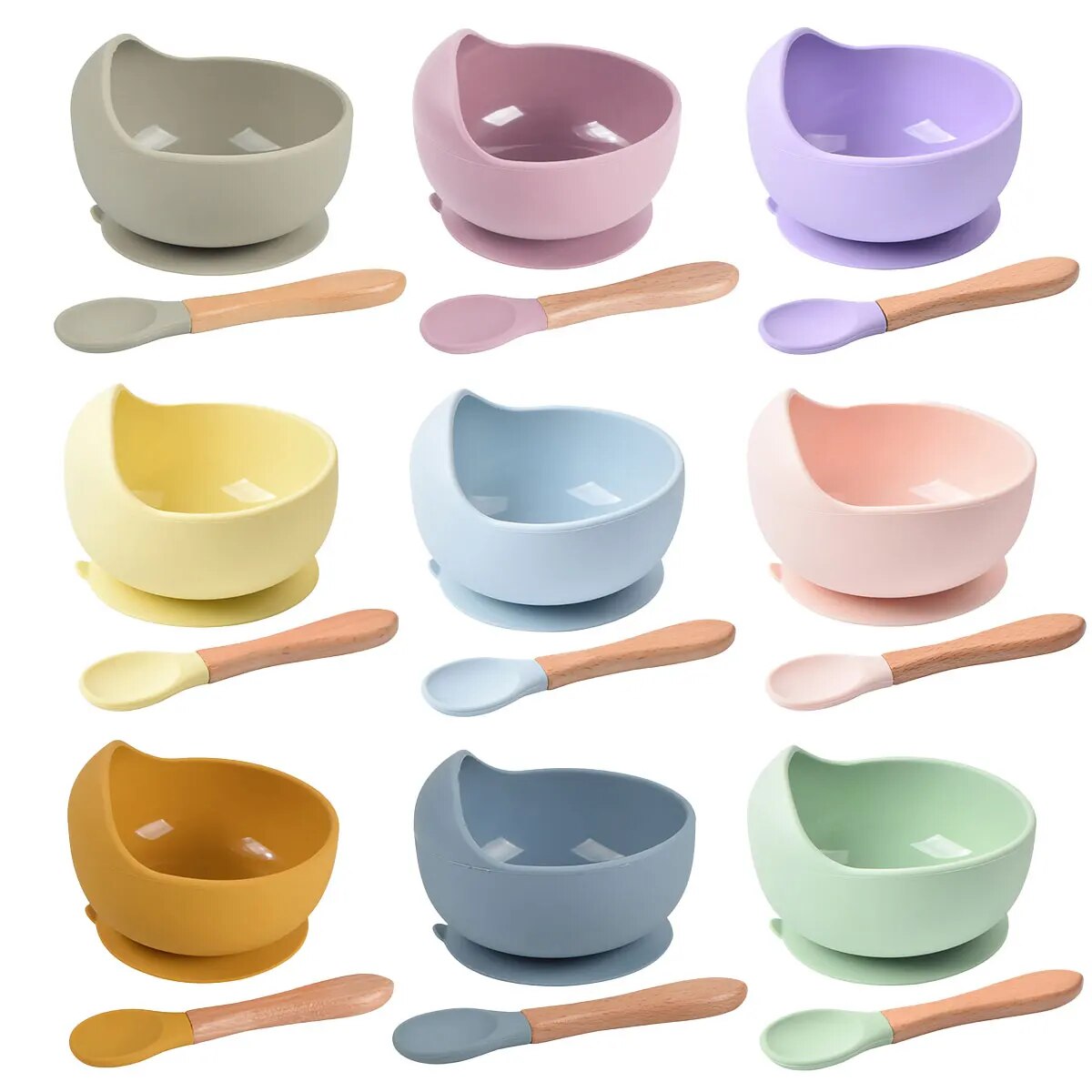 2PCS Silicone Baby Feeding Bow - Baby Food Table ulasan dan harga