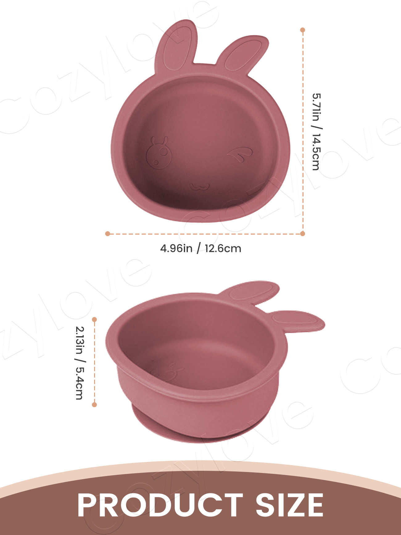 Cute Bunny Ear Silicone Baby S - Baby Food Weaning ulasan dan harga